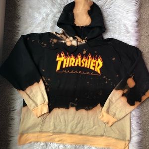 bleached thrasher hoodie